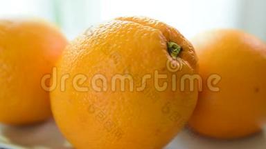 农场里的新鲜橘子。